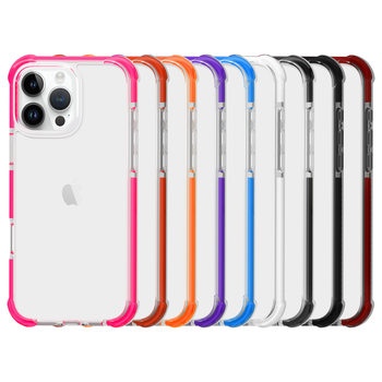 Apple 16Promax Acrylic Transparent Mobile Phone Case Suitable for 16Pro Three-In-One Airbag Four-Corner Anti-Fall Case