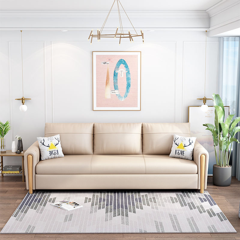 折叠沙发床两用多功能可拆洗小户型客厅双人伸缩储物科技布沙发床