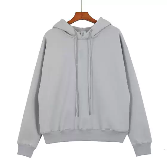 24ss American High Street European and American Trendy Male and Female Student Couple Sweatshirt Preppy Style Double Hat Fleece-lined Hooded Hoodie