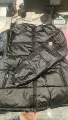 Matte black inner down jacket