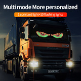Новый продукт truck dynamic Devil's Eye LED car sticker screen usb car автомобильный глаз с подсветкой для динамического приложения для грузовиков