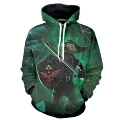 SaiDa green hoodie with shield