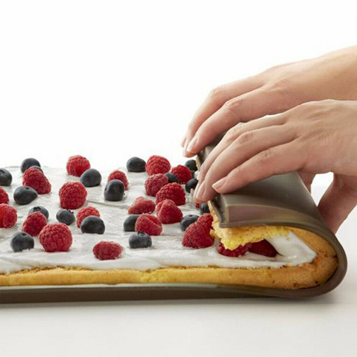 Food-Grade Silicone Cake Roll Mold for Oven, Food-Grade Swiss Roll Mat, Nougat Baking Tray, Hand Baking Tool