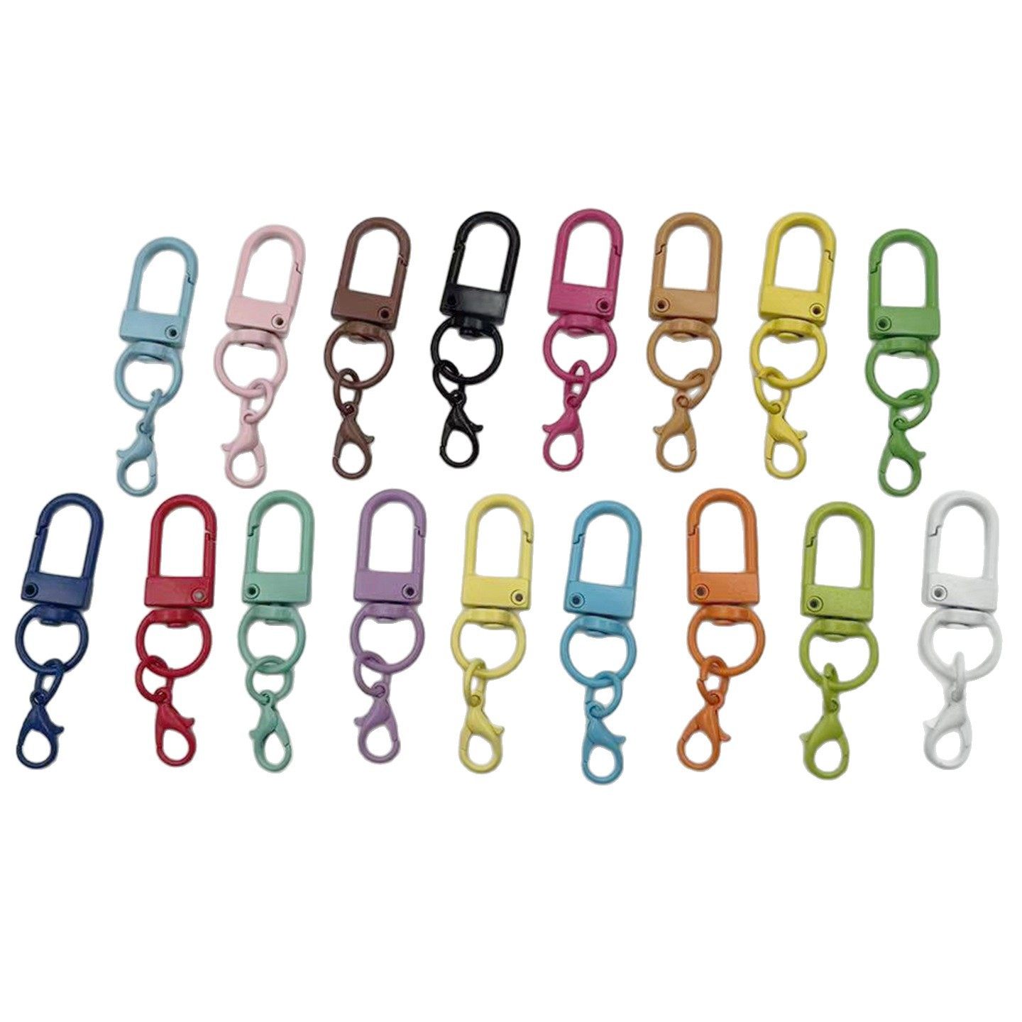 Painted Door Buckle with Crayfish Buckle DIY Handmade Keychain Hook Doll Bag Luggage Pendant Jewelry Accessories