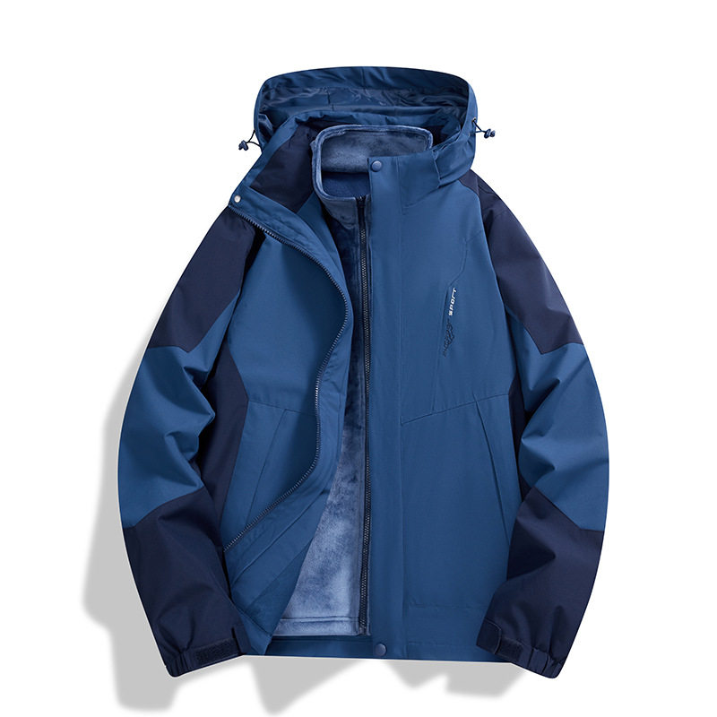 1818 Outdoor Men's and Women's Thick Three-In-One Jacket
