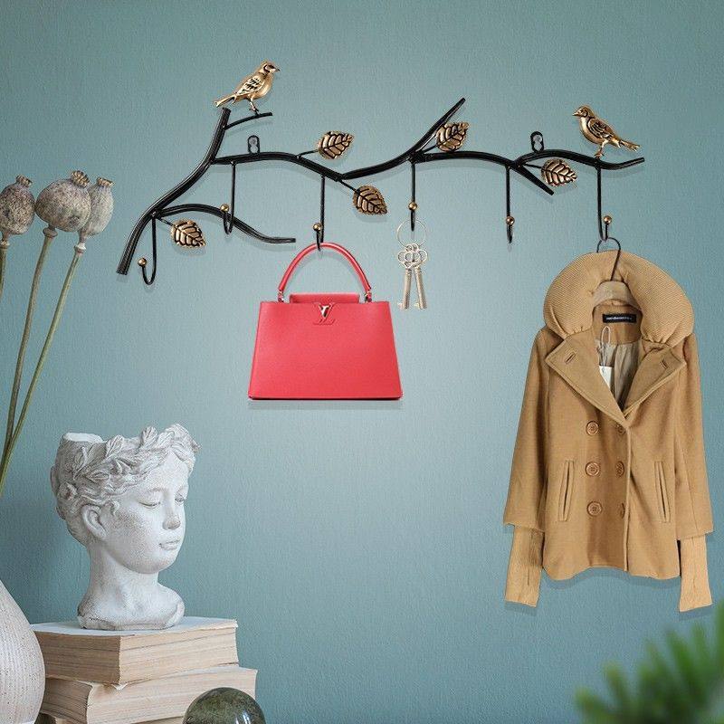 Wall Hook Wall Hanger Bedroom Door Paste Coat Hook Entrance Hook Decorative Wall Hanging