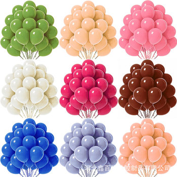 Cross border balloon suit 10 inch birthday suit balloon chain party wedding Macaron vintage balloon wholesale