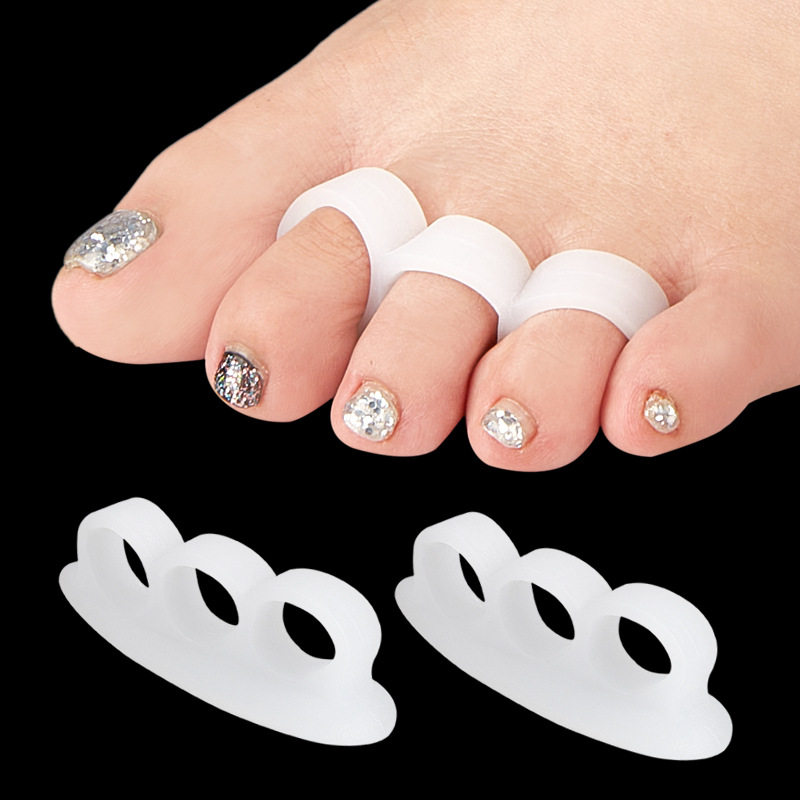 Toe Separator Anti-Wear Breathable Silicone Toe Separator Foot Bone Thumb Valgus Toe Correction Source