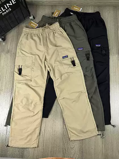 Cross-Border Pata Spring/Summer Outdoor Hiking Workwear Wide-Leg Pants with Large Pockets, Unisex