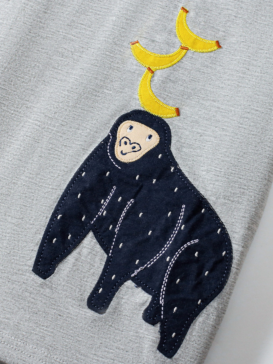 Source Children's Clothing Factory Direct Supply, Girls' Short-sleeve Set, Summer Cartoon Applique Kids' Outfit