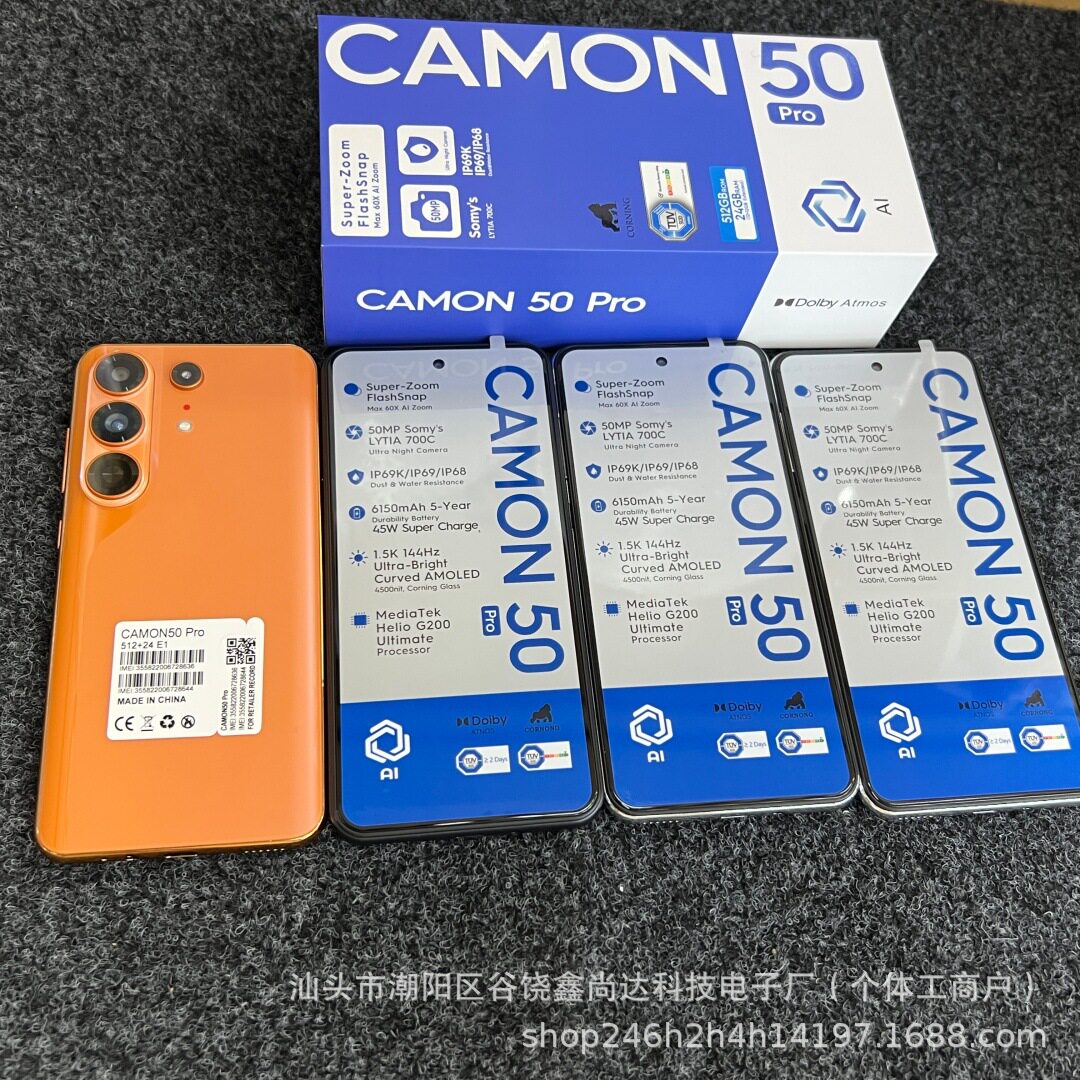 Популярный за границей смартфон CAMON40 PRO 16G + 512G с 6,6-дюймовым HD-экраном, который продается оптом в Google Store Изображение 1