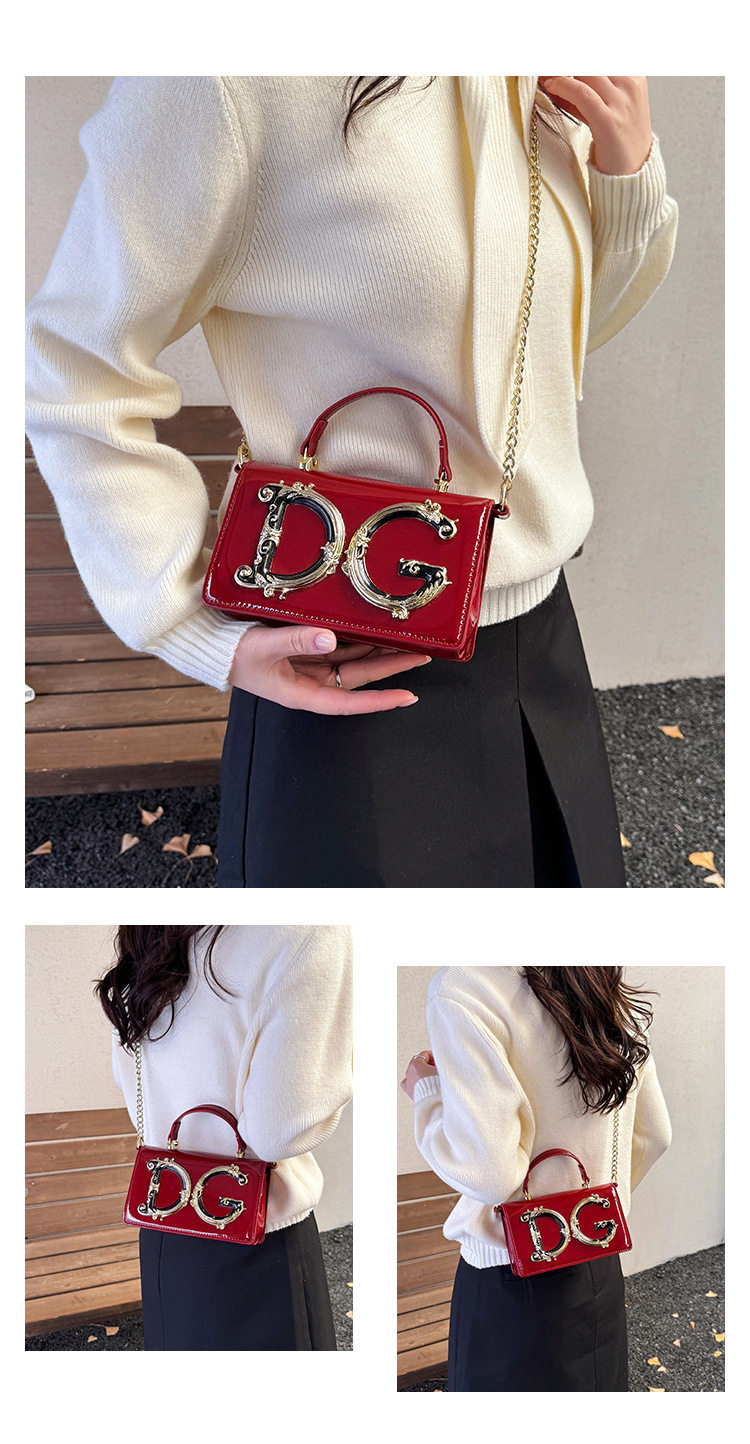Cross-Border Patent Leather Handbag, Fashionable Women's Bag, Chain Crossbody Bag, Hand-Held Evening Bag, Fashion Show Bag Wholesale 19 O1CN01HL4rXp1LamLGtJuiD !!2218657101316 0 cib