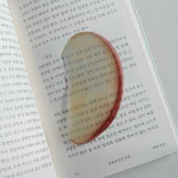 Little Red Book with Apple Bookmark Cute ins Fixed Book Photo Bookmark Cartoon Cute Creative Bookmark