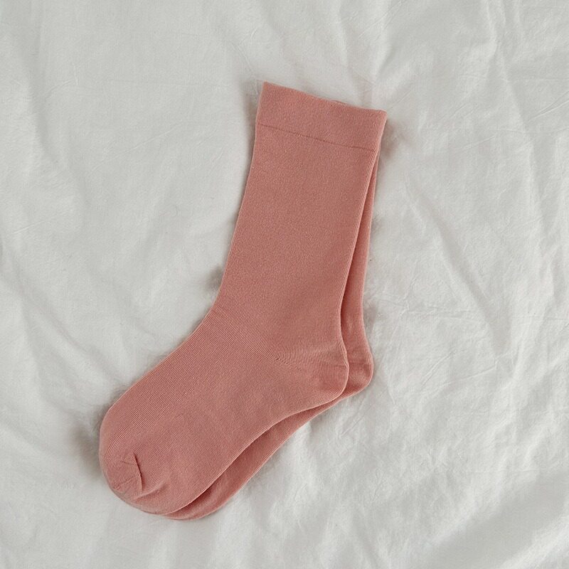 诸暨月子袜女白色堆堆袜韩版棉袜无骨袜女士吸汗中筒袜子批发