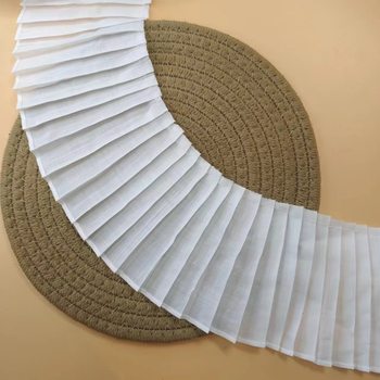 10CM organ pleated lace pleated process polyester cotton fabric pleated lace spot wholesale clothing decoration accessories