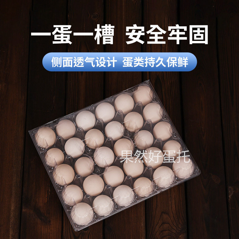 Disposable Plastic Egg Holder Transparent Earth Egg Duck Egg Packaging Box Thickened Shockproof Quail Pigeon Duck Goose Egg Box