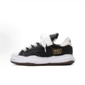 Black gold leather