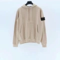 Stone hooded sweatshirt apricot color