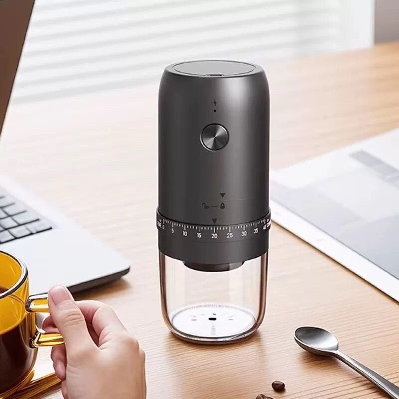 Electric Bean Grinder Household Small Hand Coffee Bean Grinder Portable Automatic Grinder Hand Grinder Coffee Machine