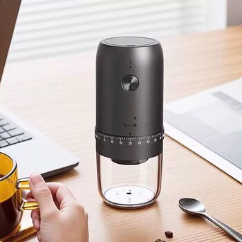 Electric Bean Grinder Household Small Hand Coffee Bean Grinder Portable Automatic Grinder Hand Grinder Coffee Machine