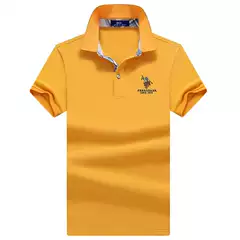 Authentic Paul Men's Short-Sleeved T-Shirt Summer New Business Men's Lapel Sports Suit Pink Top