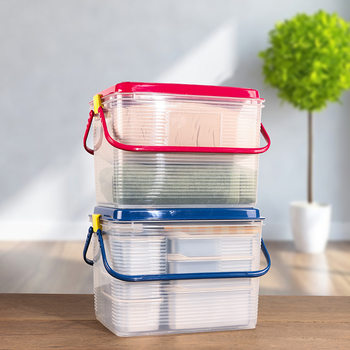 Storage Box Plastic Clothes Quilt Toy Storage Box Outdoor Snack Storage Box Car Tool Fishing Suitcase