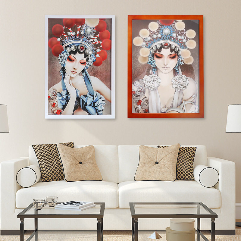 Solid Wood photo frame wall A3a4 sketch framed picture frame 4 8K jigsaw puzzle poster 28 inch 2 24 inch 36 inch full open