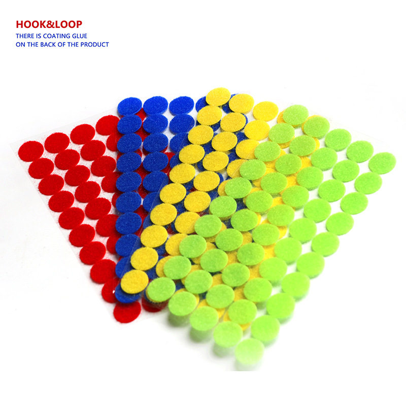 Round Velcro Transparent Adhesive Velcro Dot Kindergarten Quiet Book Toy Devil Sticker Double-Sided Strong Sticker