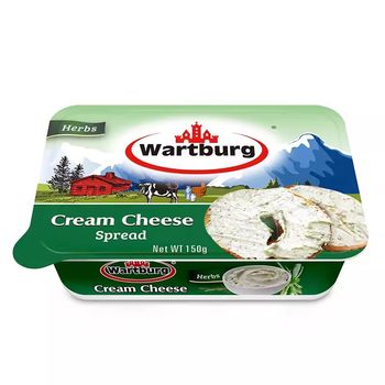 Wartburg Cheese Garlic Flavored Cream Cheese Spread Bread Bagel Jam Imported Wartburg Cheese