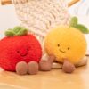 Jelly Little Flower Chestnut Doll Plush Toy Vegetable Fruit Tomato Doll Simulation Tomato Doll