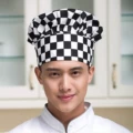 Chef Hat Black and White Checkered (24cm)