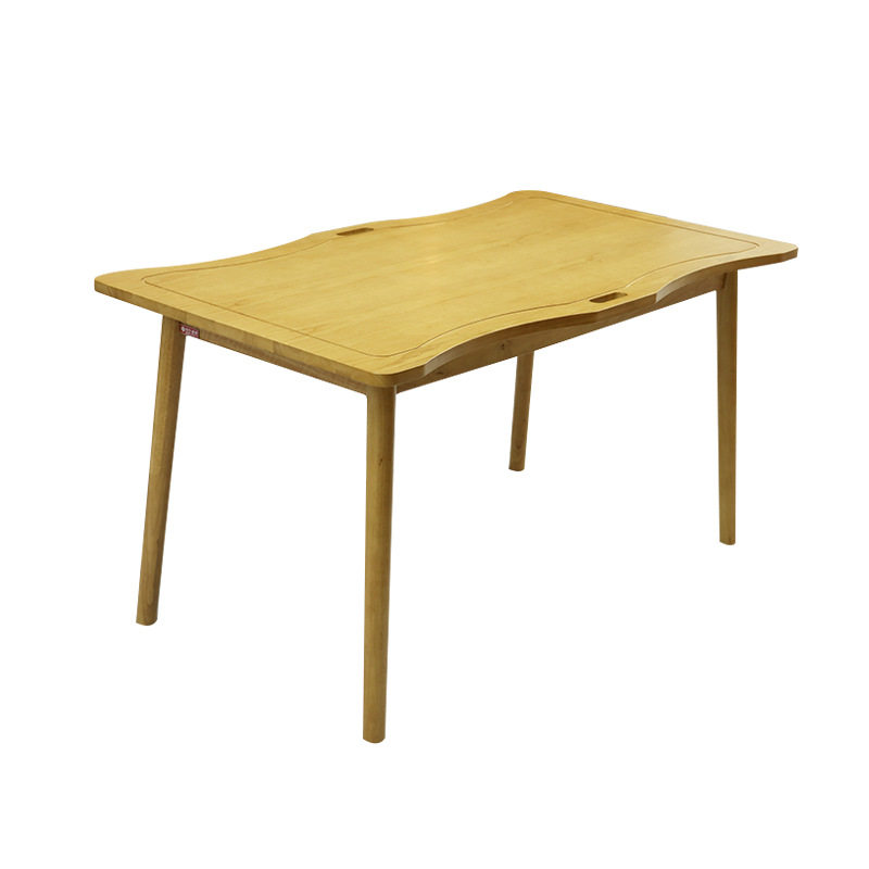 新中式实木蝴蝶餐桌简约北欧适老化家具老年公寓养老院实木餐桌