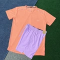 Crystal short sleeve orange+d218 purple