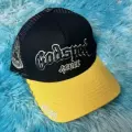 Black, yellow and black embroidery