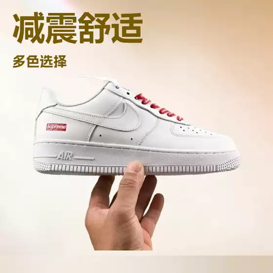 Putian Shoes Air Force One Low-Top Sneakers for Men and Women, White Toe-Layer Cowhide Shoes for Men and Women, Versatile Sports and Leisure