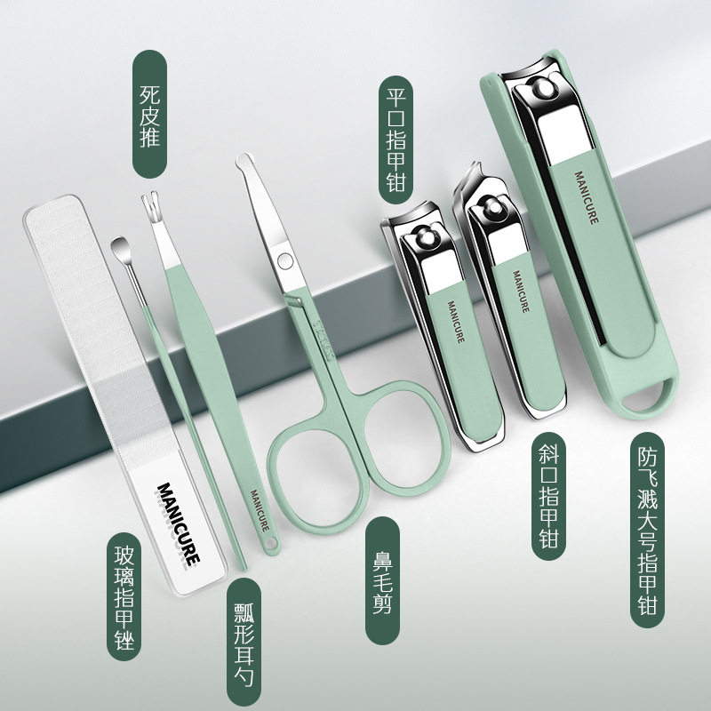 Wholesale withdrawal manicure scissors manicure manicure new withdrawal box anti-splash nail clippers suit portable hand