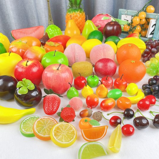 artificial fruit wholesale foam fake fruit vegetable model simulation apple banana lemon orange pear decoration