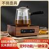 Solid wood walnut stove tea cooker electric ceramic stove tea cooker electric tea stove intelligent tea cooker electric tea set