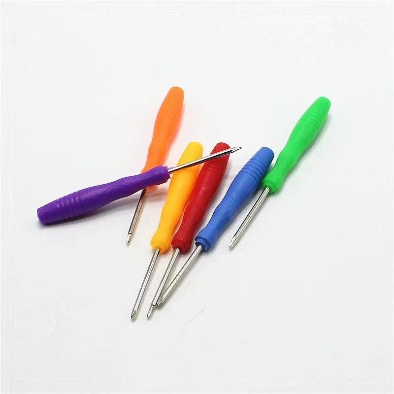 彩色迷你螺丝刀 2.0十字一字型梅花批头小螺丝刀起子拆机配送工具