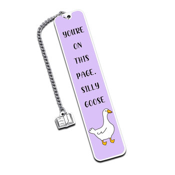 Amazon Explosions Silly Goose Stainless Steel Bookmark Reading Lovers Inspirational Thank You Gift Personalized Duck Bookmark
