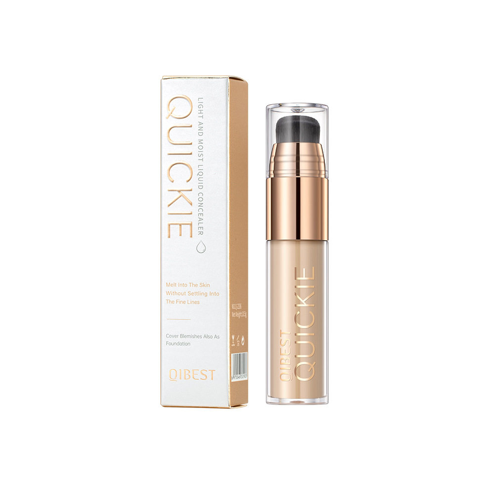 QIBESTCC Stick Foundation Liquid Hydrating Oil Control Concealer Durable No Makeup Removal Lightweight Skin-friendly Moisturizing BB Cream Foundation Liquid