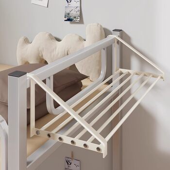 Bedside Clothes Organizer, Dormitory Essentials, Clothes Hanger, Bedside Clothing Storage Rack, Upper Bunk Storage Shelf