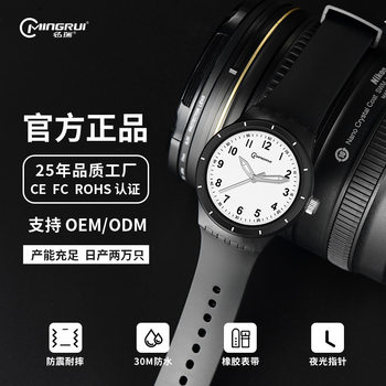 Mingrui Men's Watch Manufacturer Direct Sales Korean Version Youth Electronic Watch Ins Luminous Electronic Watch Wholesale Large Dial