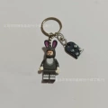 Carrot rabbit gray + black building blocks