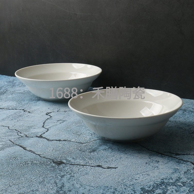 Lusheng Original Order] Especially Beautiful Household Instant Noodle Bowl [Ceramic Tableware Yogurt Bowl] Hotel Supplies Large Soup Bowl