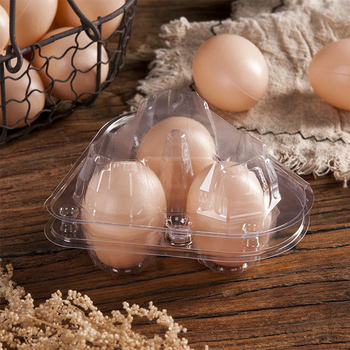 3 medium-sized egg tray plastic egg packing box transparent blister egg tray Earth egg pet box sample