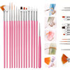 Manicure Tool Brush Set, Manicure Pen, Portable Phototherapy Pen, Long Pole Painting Pen, Japanese Style Pull-Line Pen, Dot Drill Pen