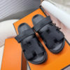Guangzhou High Quality! Full Range of Colors, Erjiu Slippers, Women's Genuine Leather Velcro Couple's Flip-Flops