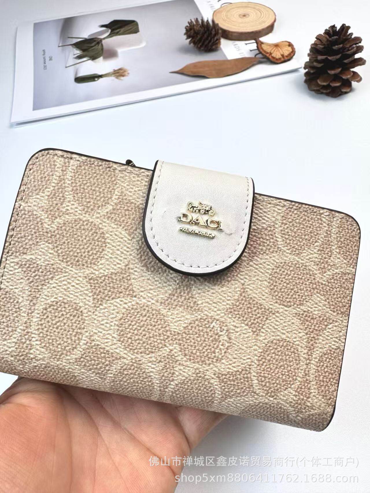C's New Women's Mid-Length Coin Purse Fashionable Printed Multi-Card Slot Wallet Single Zipper Multi-Functional Clutch Bag
