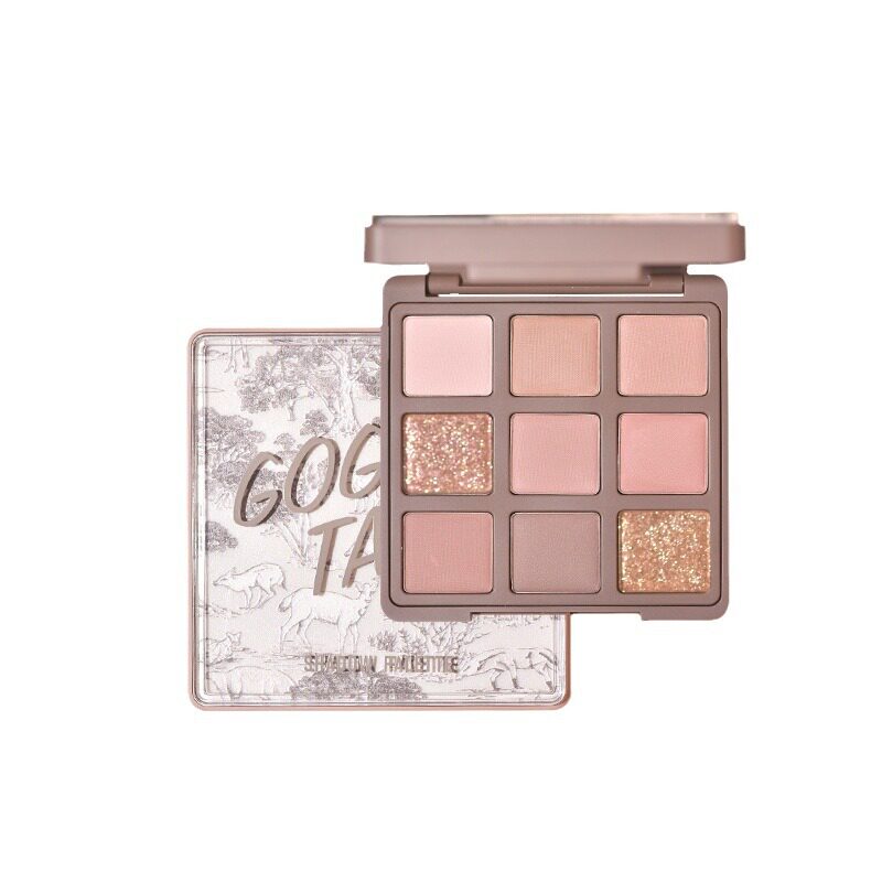 gogotales Gogo Dance Nine-color Eye Shadow Plate Earth Milk Tea Matte Beads Autumn and Winter Grey Powder Plate Student GT646